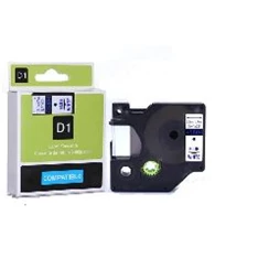 Dymo D1 12mmx7m kék/fehér feliratozógép szalag