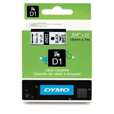 Dymo D1 19mmx3,5m fekete/fehér feliratozógép szalag Dymo D1 19mmx3,5m fekete/fehér feliratozógép szalag