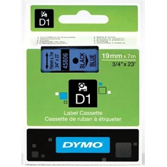 Dymo D1 19mmx3,5m fekete/kék feliratozógép szalag Dymo D1 19mmx3,5m fekete/kék feliratozógép szalag