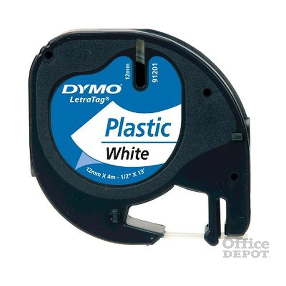 Dymo LT 4m műanyag fehér feliratozógép szalag