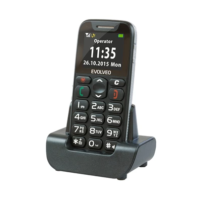 Evolveo Easyphone EP-500 1,8" fekete mobiltelefon Evolveo Easyphone EP-500 1,8" fekete mobiltelefon