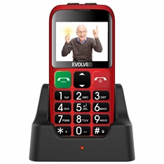 EVOLVEO EasyPhone EP-850-EBR 2,4" piros mobiltelefon EVOLVEO EasyPhone EP-850-EBR 2,4" piros mobiltelefon