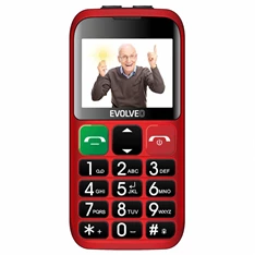 EVOLVEO EasyPhone EP-850-EBR 2,4" piros mobiltelefon EVOLVEO EasyPhone EP-850-EBR 2,4" piros mobiltelefon