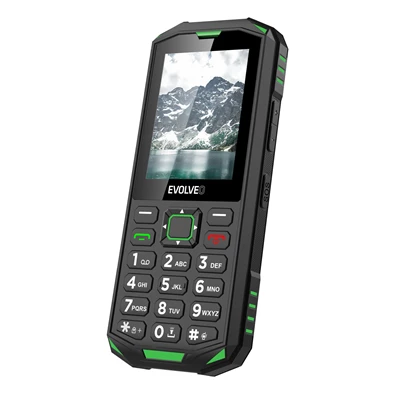EVOLVEO Strongphone X5 2,4" DualSIM fekete/zöld mobiltelefon EVOLVEO Strongphone X5 2,4" DualSIM fekete/zöld mobiltelefon