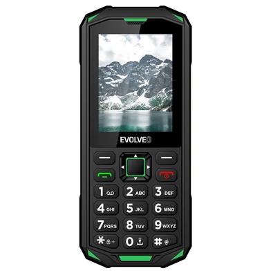 EVOLVEO Strongphone X5 2,4" DualSIM fekete/zöld mobiltelefon EVOLVEO Strongphone X5 2,4" DualSIM fekete/zöld mobiltelefon