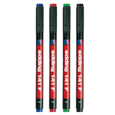 Edding 141 F OHP 4db-os 0,6mm vegyes színű permanent marker Edding 141 F OHP 4db-os 0,6mm vegyes színű permanent marker