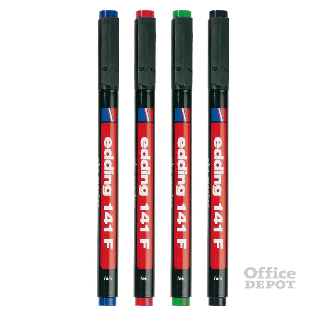 Edding 141 F OHP 4db-os 0,6mm vegyes színű permanent marker