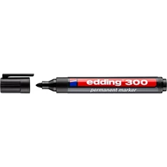 Edding 300 1,5-3 mm Permanent fekete marker Edding 300 1,5-3 mm Permanent fekete marker