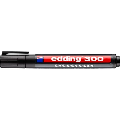 Edding 300 1,5-3 mm Permanent fekete marker Edding 300 1,5-3 mm Permanent fekete marker