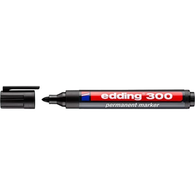 Edding 300 1,5-3 mm Permanent fekete marker Edding 300 1,5-3 mm Permanent fekete marker