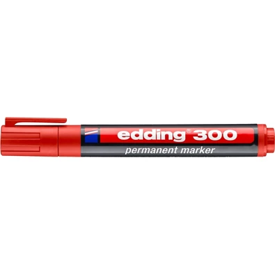 Edding 300 1,5-3 mm Permanent piros marker Edding 300 1,5-3 mm Permanent piros marker