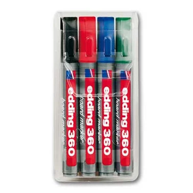 Edding 360 4db-os vegyes színű táblamarker készlet Edding 360 4db-os vegyes színű táblamarker készlet