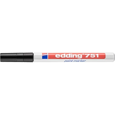 Edding 751 1-2mm fekete lakkmarker Edding 751 1-2mm fekete lakkmarker