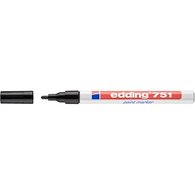 Edding 751 1-2mm fekete lakkmarker Edding 751 1-2mm fekete lakkmarker