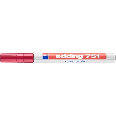 Edding 751 1-2mm piros lakkmarker Edding 751 1-2mm piros lakkmarker