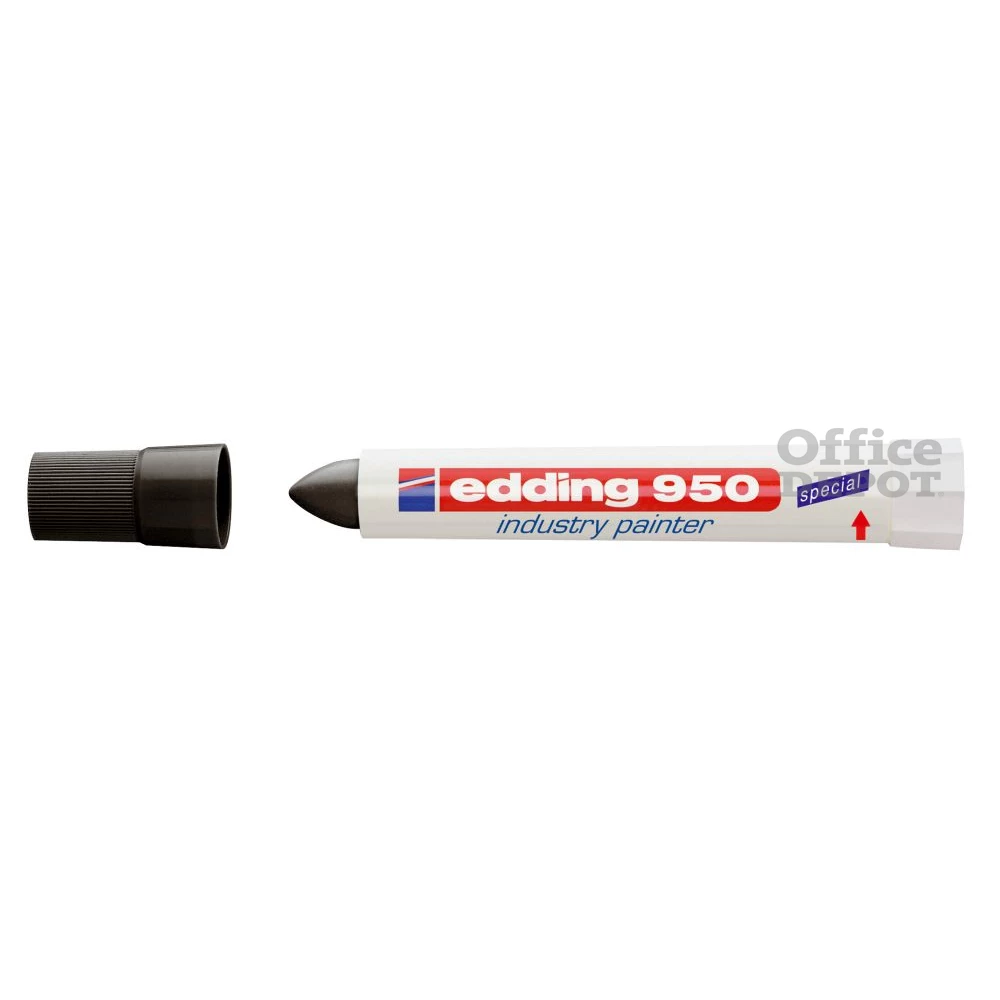 Edding 950 fekete permanent ipari jelölőkréta