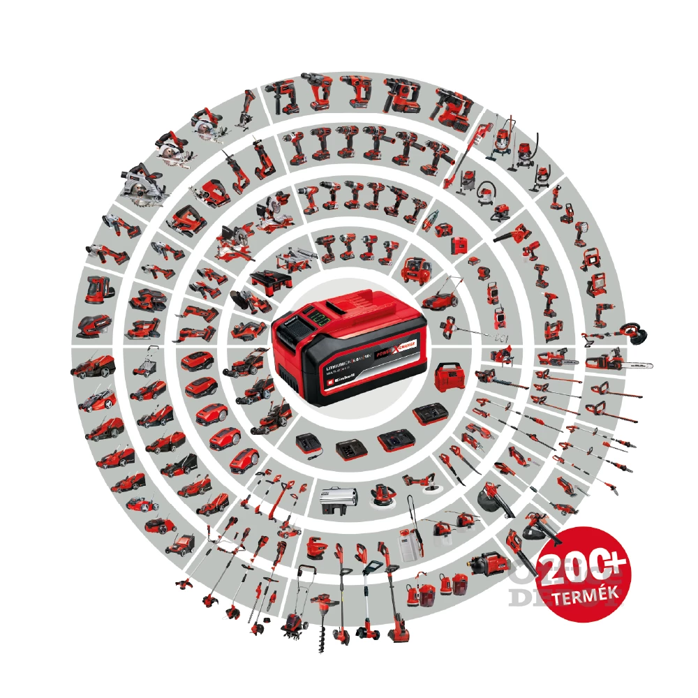 Einhell 3420660 PXC GC-SC 36/31 Li-Solo akku és töltő nélkül talajlazító és gyepszellőztető