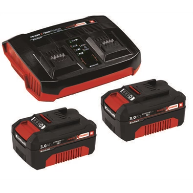 Einhell 4512083 PXC Twincharger Kit 2x3,0Ah akkumulátor + töltő szett 2db Einhell 4512083 PXC Twincharger Kit 2x3,0Ah akkumulátor + töltő szett 2db