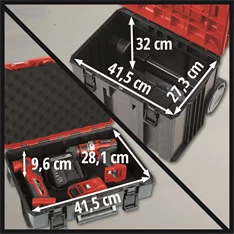 Einhell 4540015 E-Case torony prémium szerszámos koffer Einhell 4540015 E-Case torony prémium szerszámos koffer