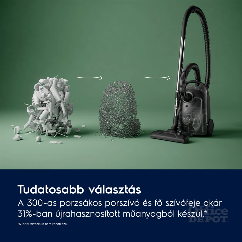 Electrolux EB31C1DB Clean 300 porzsákos porszívó