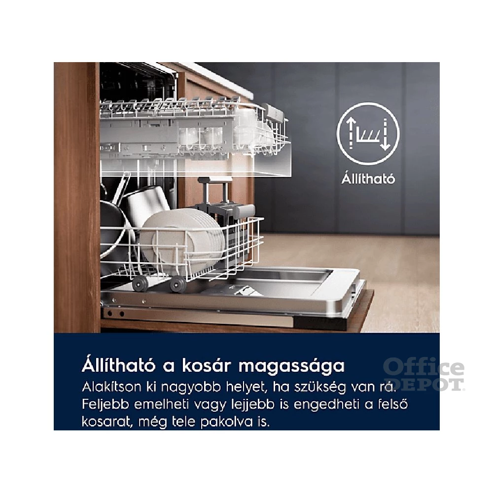 Electrolux EEM48300IX programok száma: 8, beépíthető, 14 terítékes mosogatógép 