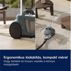 Electrolux EL31C1LDB Clean 300 porzsák nélküli porszívó