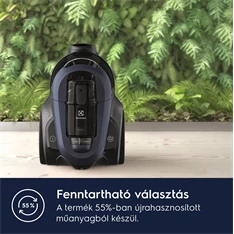 Electrolux EL61C3DB farmerkék-fekete porzsák nélküli porszívó