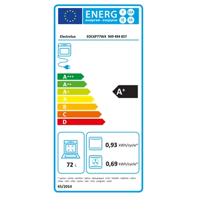 Electrolux EOC6P77WX inox, beépíthető, sütőtér: 72L, grill, légkeverés, pirolitikus, gőzsütő