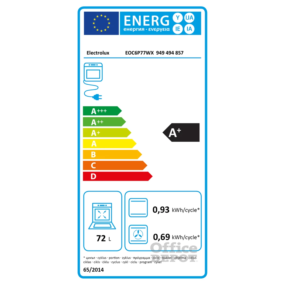 Electrolux EOC6P77WX inox, beépíthető, sütőtér: 72L, grill, légkeverés, pirolitikus, gőzsütő