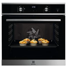 Electrolux EOD5C71X SteamBake fekete, beépíthető, sütőtér: 72L, grill, légkeverés, katalitikus, sütő (Újszerű)