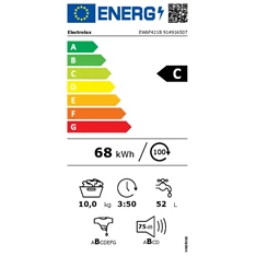 Electrolux EW6F421B 10 kg elöltöltős mosógép Electrolux EW6F421B 10 kg elöltöltős mosógép