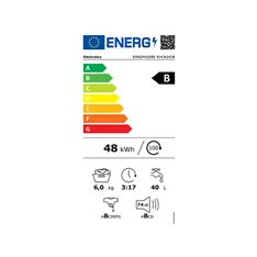 Electrolux EW6SM426BE fehér, elöltöltős, keskeny, max.1200ford., 6 kg, mosógép