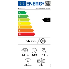 Electrolux EW6SN426BI keskeny 6 kg elöltöltős mosógép Electrolux EW6SN426BI keskeny 6 kg elöltöltős mosógép
