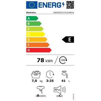 Electrolux EW6TN3272 7 kg felültöltős mosógép Electrolux EW6TN3272 7 kg felültöltős mosógép
