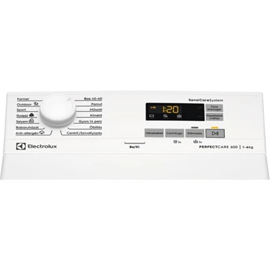 Electrolux EW6TN5061FH fehér, felültöltős, max.1000ford., 6 kg, mosógép (Újszerű)