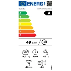 Electrolux EW7F349PW 9 kg elöltöltős mosógép Electrolux EW7F349PW 9 kg elöltöltős mosógép