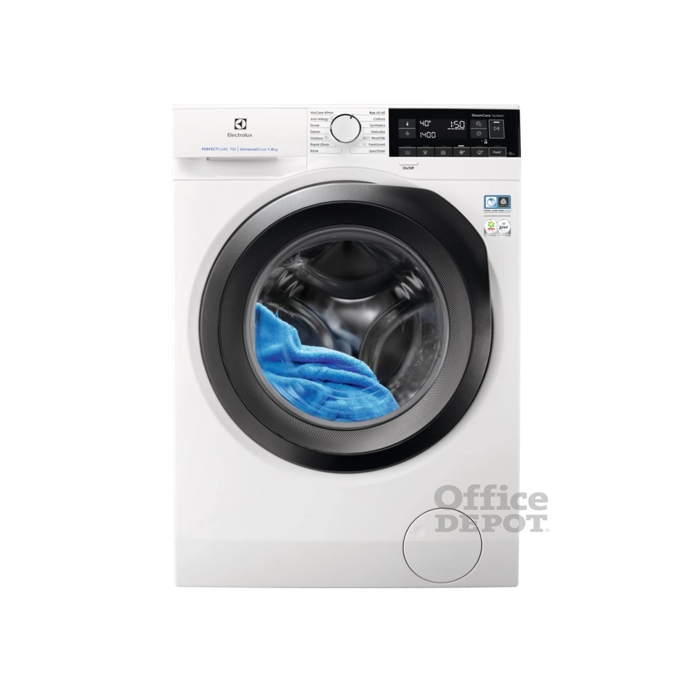 Electrolux EW7FN348PS fehér, elöltöltős, max.1400ford., 8 kg, mosógép