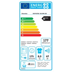 Electrolux EW7H578S 8 kg hőszivattyús szárítógép Electrolux EW7H578S 8 kg hőszivattyús szárítógép