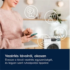Electrolux EW7W5697QE SteamCare fehér, elöltöltős, max.1600ford., 9 kg/5 kg, mosó-szárítógép