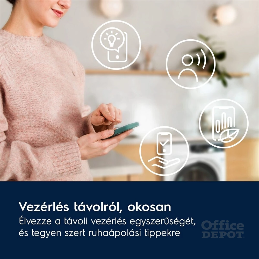 Electrolux EW7W5697QE SteamCare fehér, elöltöltős, max.1600ford., 9 kg/5 kg, mosó-szárítógép