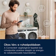 Electrolux EW7W5697QE SteamCare fehér, elöltöltős, max.1600ford., 9 kg/5 kg, mosó-szárítógép