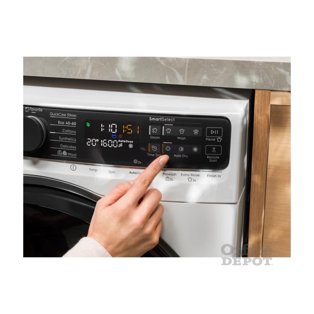 Electrolux EW7W5697QE SteamCare fehér, elöltöltős, max.1600ford., 9 kg/5 kg, mosó-szárítógép