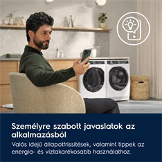 Electrolux EW7W5697QE SteamCare fehér, elöltöltős, max.1600ford., 9 kg/5 kg, mosó-szárítógép