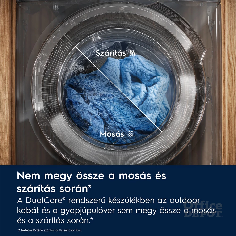 Electrolux EW7W5697QE SteamCare fehér, elöltöltős, max.1600ford., 9 kg/5 kg, mosó-szárítógép