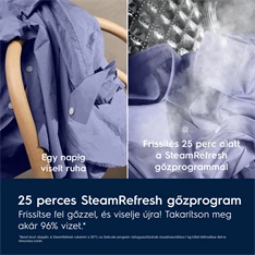 Electrolux EW7W5697QE SteamCare fehér, elöltöltős, max.1600ford., 9 kg/5 kg, mosó-szárítógép