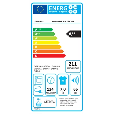 Electrolux EW8H357S 7 kg hőszivattyús szárítógép Electrolux EW8H357S 7 kg hőszivattyús szárítógép