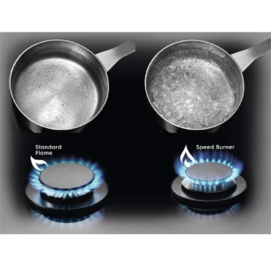 Electrolux KGG64262K fekete beépíthető gáz főzőlap Electrolux KGG64262K fekete beépíthető gáz főzőlap