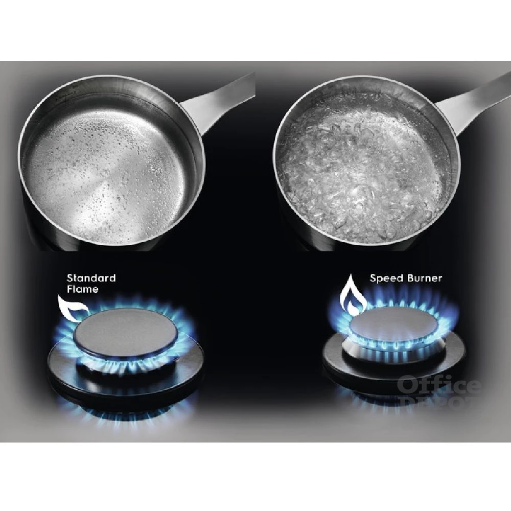 Electrolux KGG64262K fekete, beépíthető, gáz, főzőzóna: 4, beépíthető méret: 56cm, főzőlap