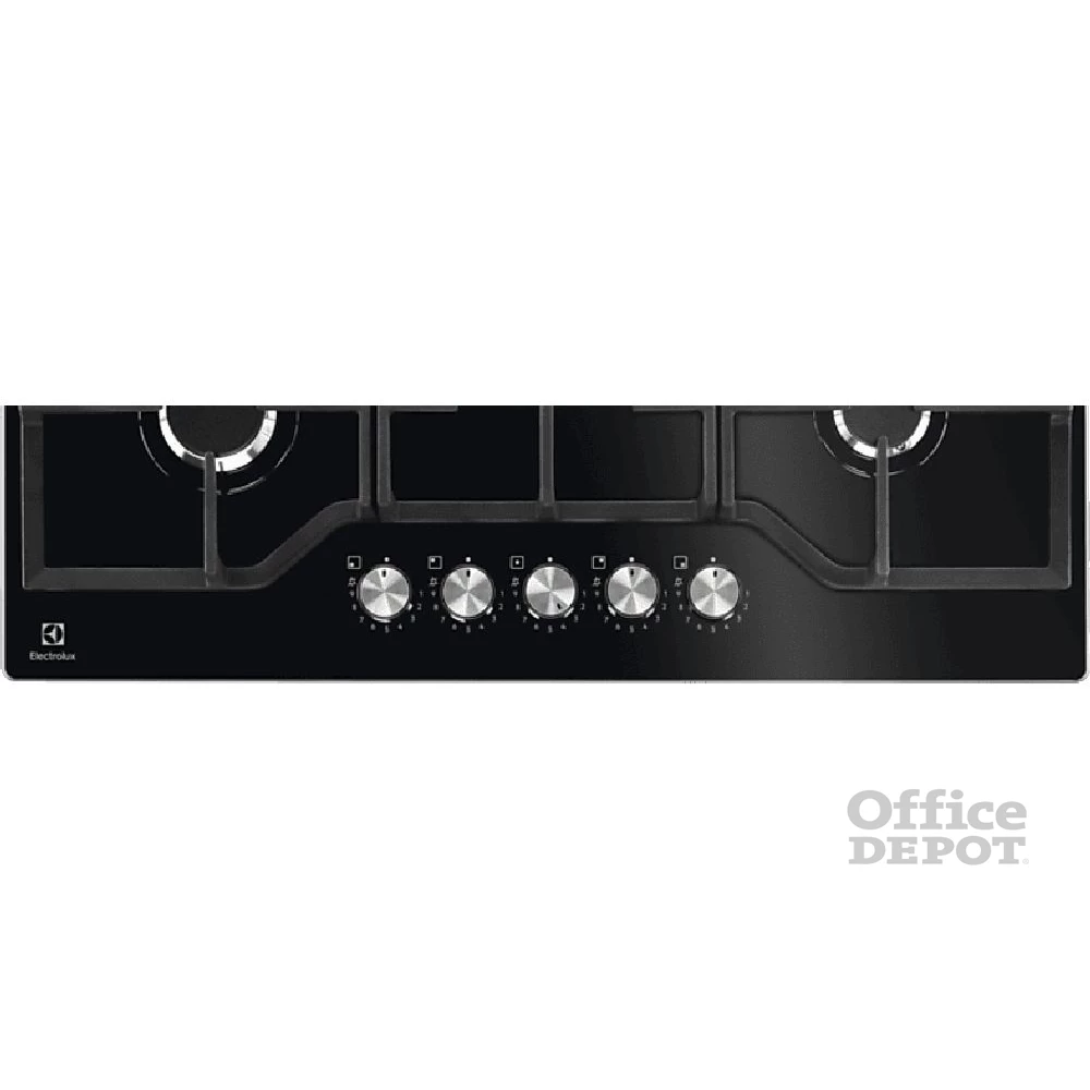 Electrolux KGG75362K fekete, beépíthető, gáz, főzőzóna: 4 +1 wok égőfej, beépíthető méret: 56cm, főzőlap