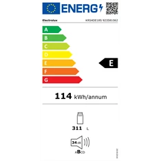 Electrolux KRS4DE18S beépíthető egyajtós hűtőszekrény Electrolux KRS4DE18S beépíthető egyajtós hűtőszekrény